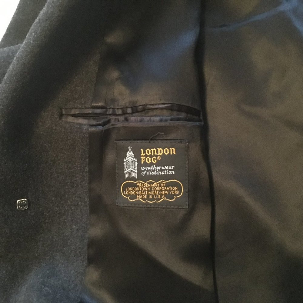 Vintage London Fog 100% Wool Overcoat Extra Long 42 - Picture 5 of 15